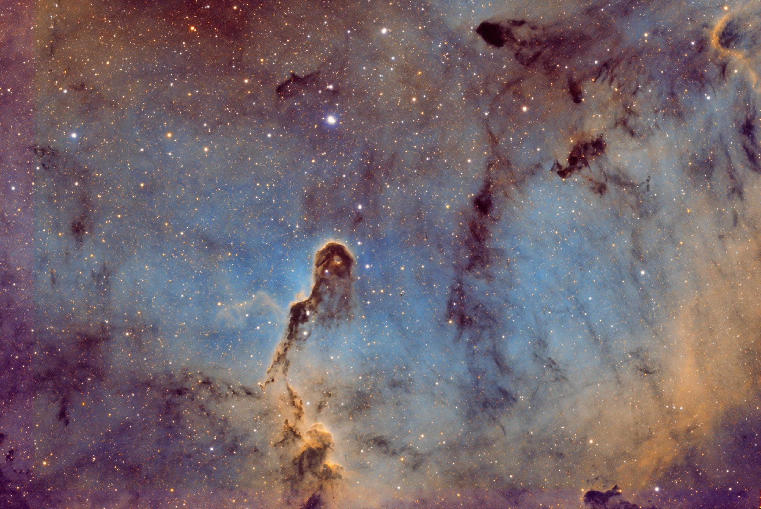 Elephant trunk nebula